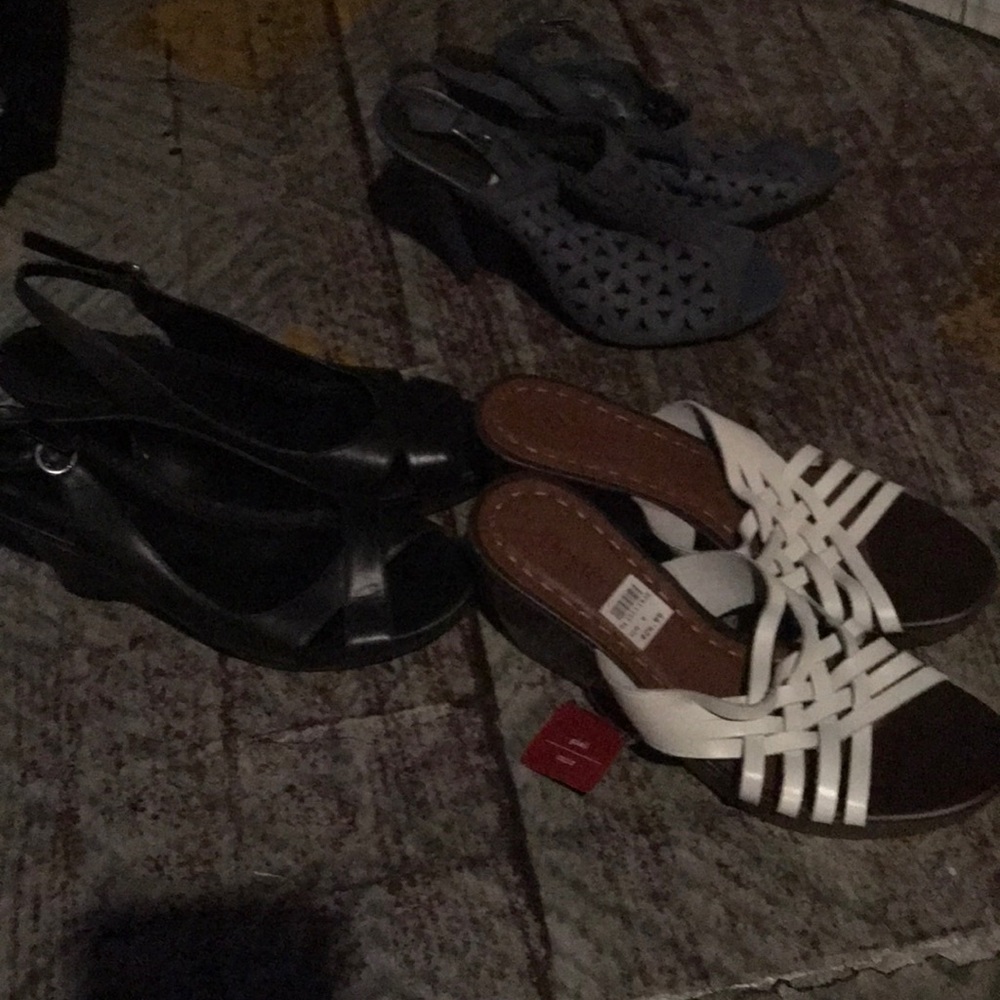 Three pair of heals